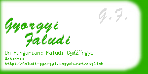 gyorgyi faludi business card